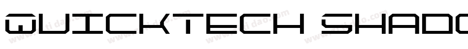 QuickTech Shadow Italic字体转换
